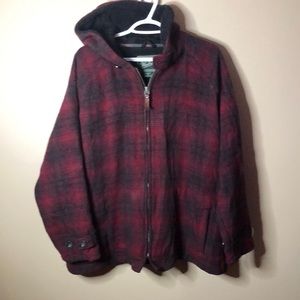 Woolrich womens plaid hooded jacket